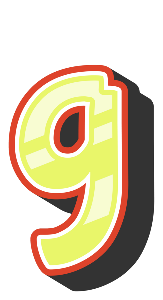 Playful Cartoon Alphabet Letter and Number png