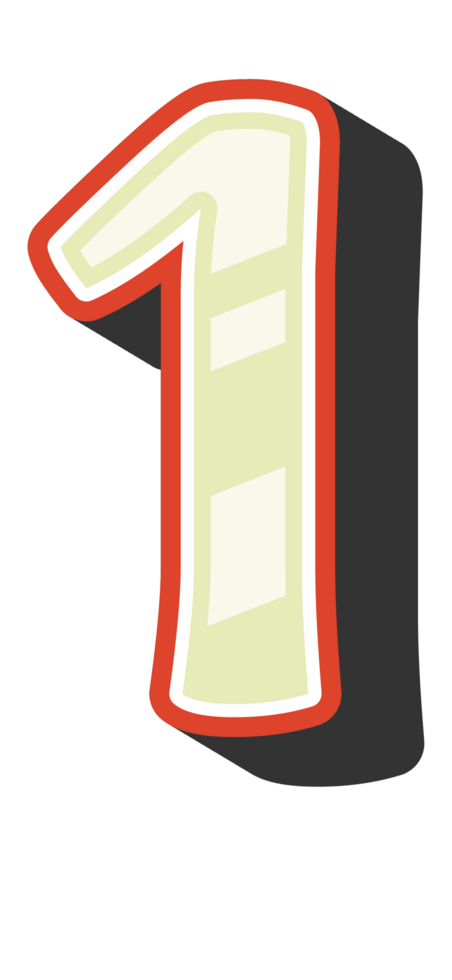 Playful Cartoon Alphabet Letter and Number png