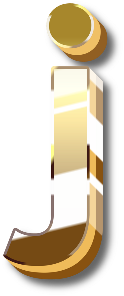 Gold Alphabet Letter and Number png