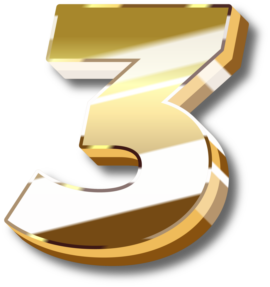 Gold Alphabet Letter and Number png
