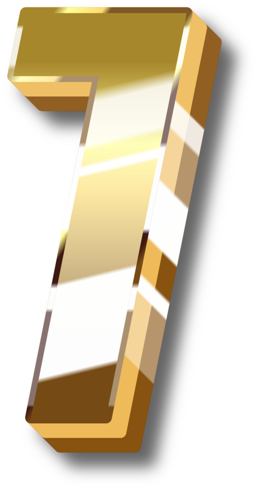 Gold Alphabet Letter and Number png