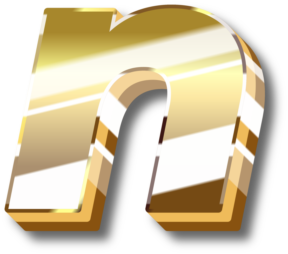 Gold Alphabet Letter and Number png