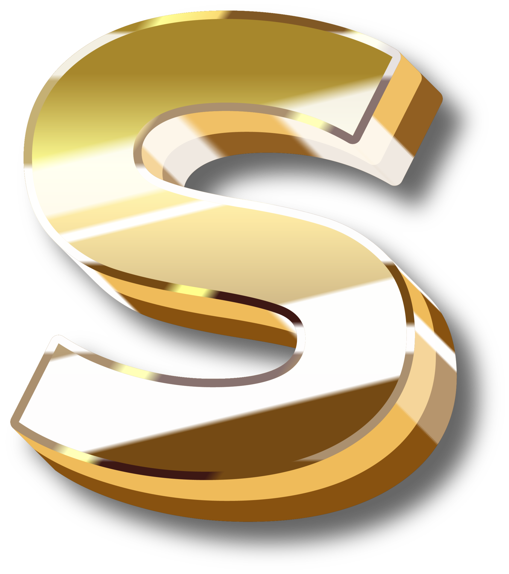 Gold Alphabet Letter and Number 44037786 PNG