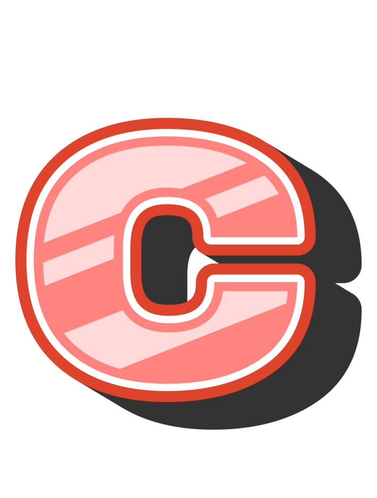 Playful Cartoon Alphabet Letter and Number png