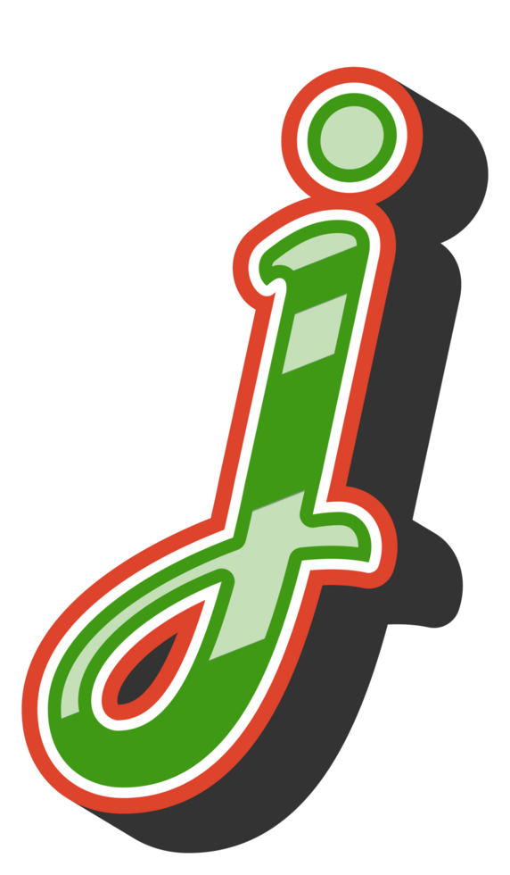 Playful Cartoon Alphabet Letter and Number png
