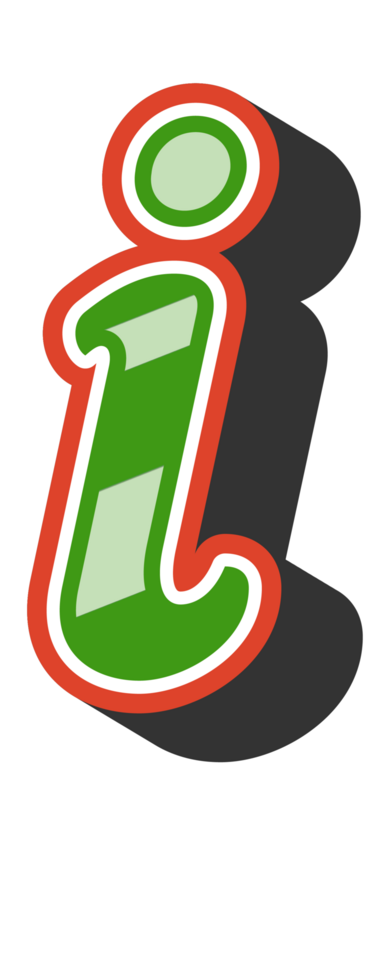 Playful Cartoon Alphabet Letter and Number png
