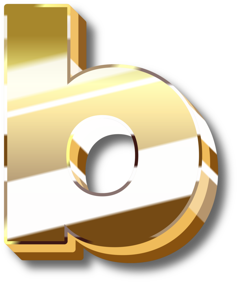Gold Alphabet Letter and Number png