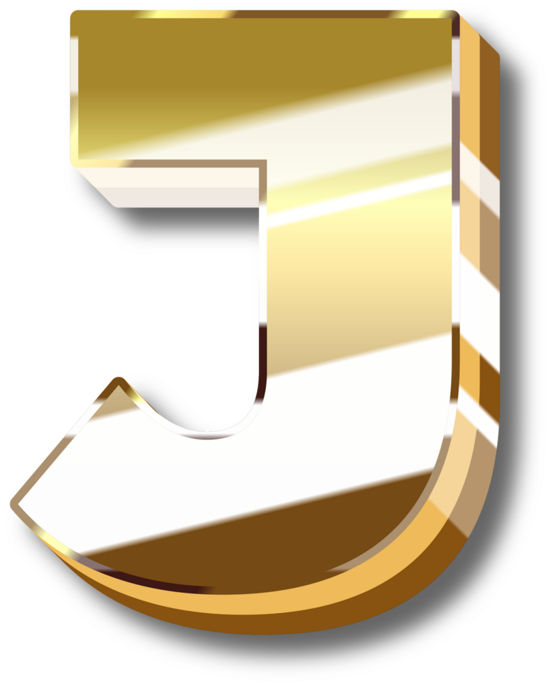 Gold Alphabet Letter and Number png