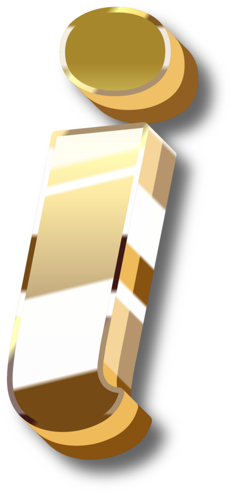 Gold Alphabet Letter and Number png