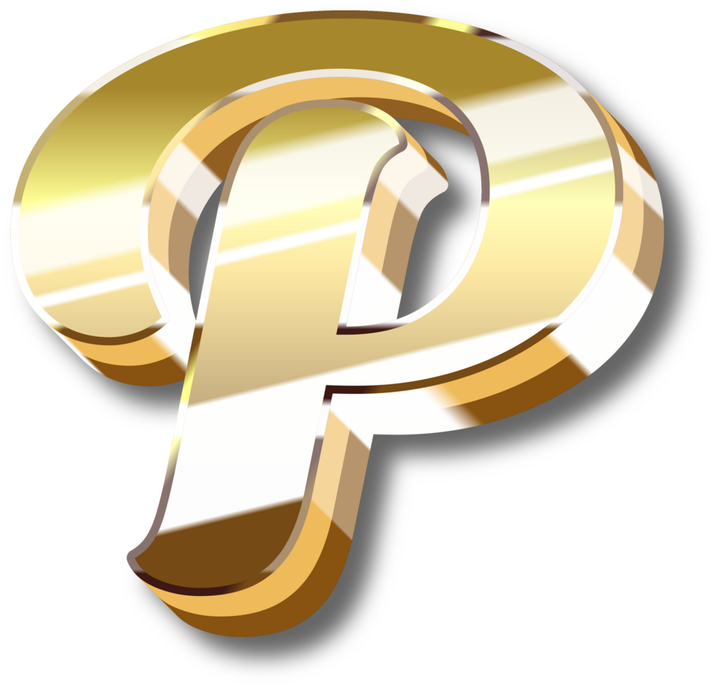 Gold Alphabet Letter and Number png