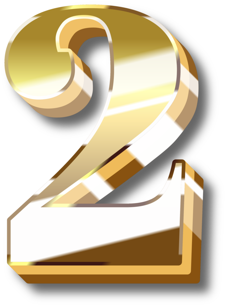 Gold Alphabet Letter and Number png