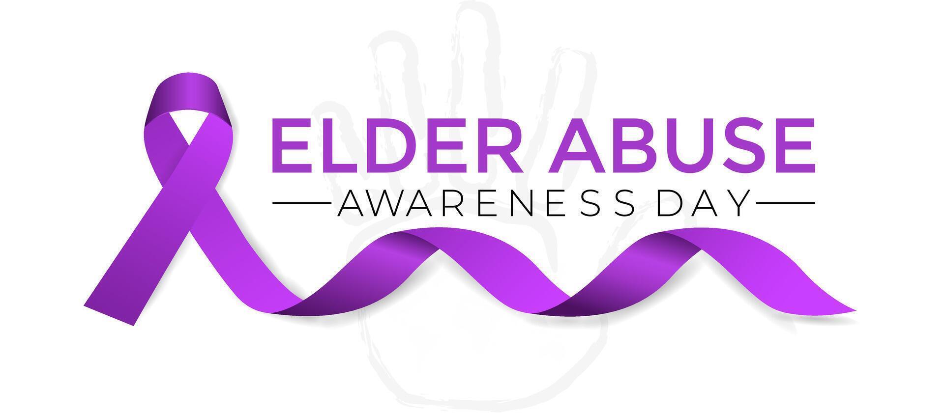 World Elder abuse awareness day is observed every year on June 15. vector