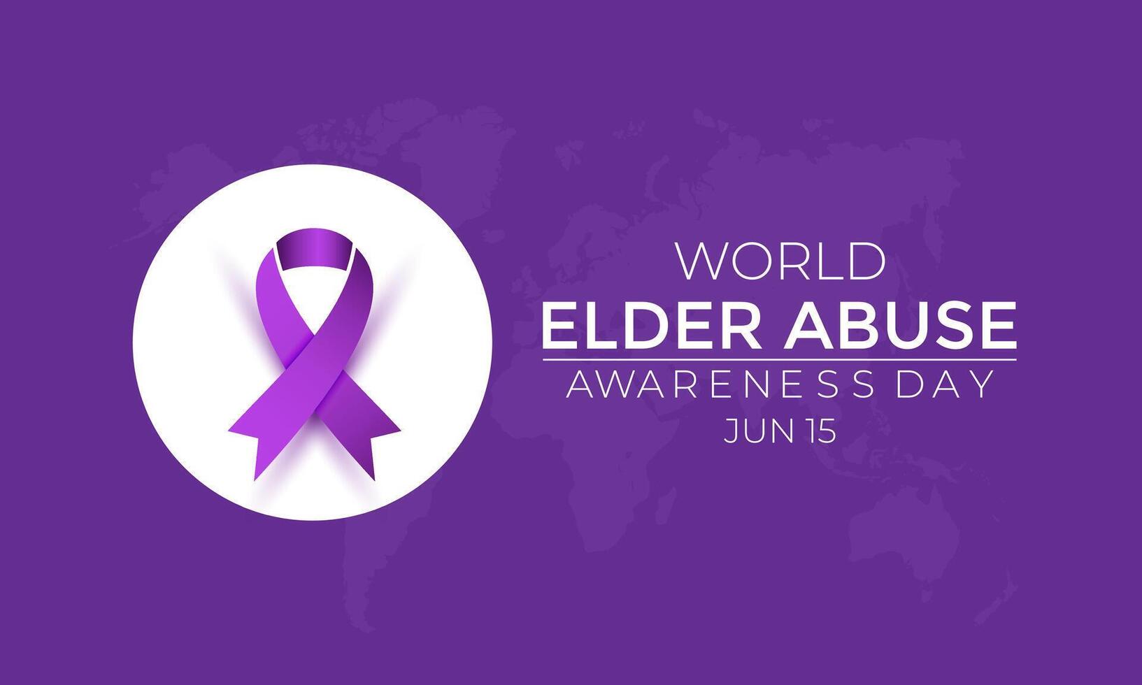 World Elder abuse awareness day is observed every year on June 15. vector