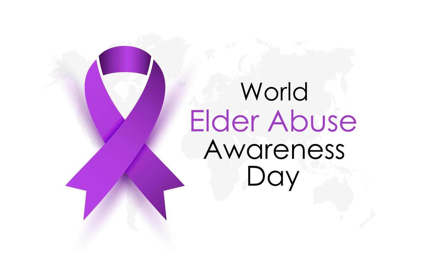World Elder abuse awareness day is observed every year on June 15. vector