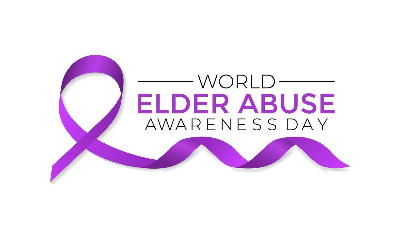 World Elder abuse awareness day is observed every year on June 15. vector