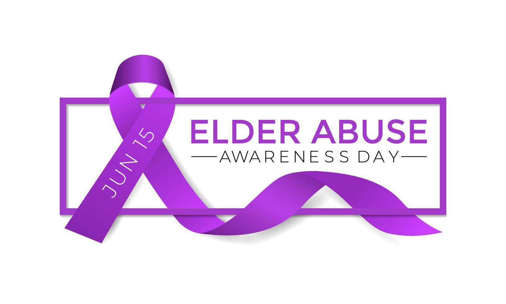 World Elder abuse awareness day is observed every year on June 15. vector