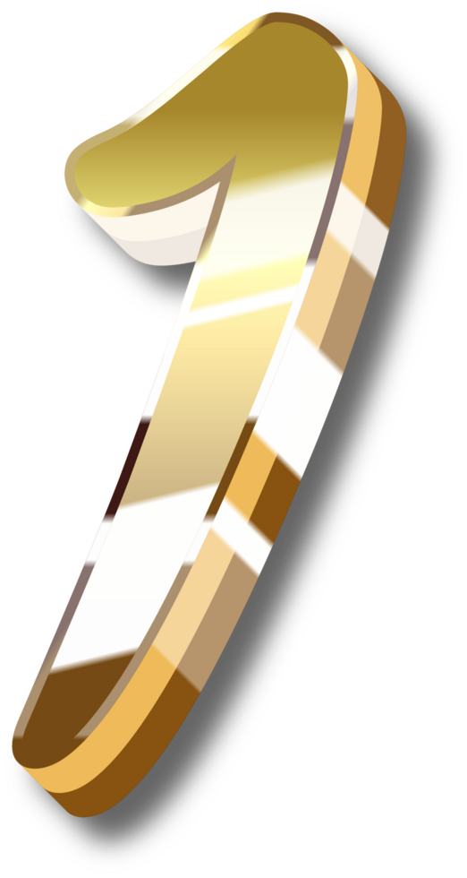 Gold Alphabet Letter and Number png