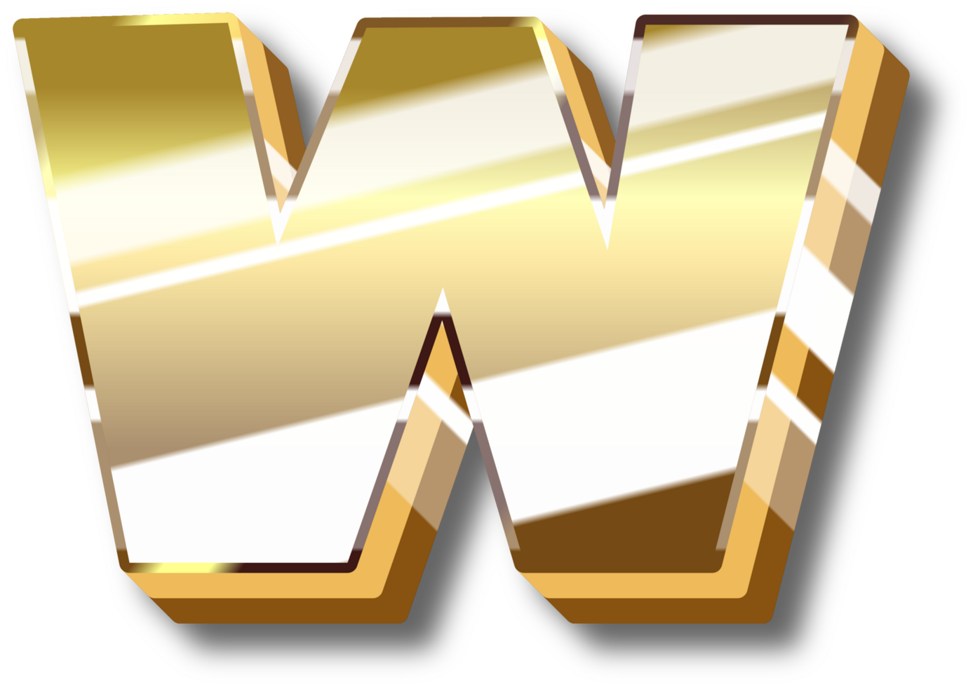 Gold Alphabet Letter and Number png