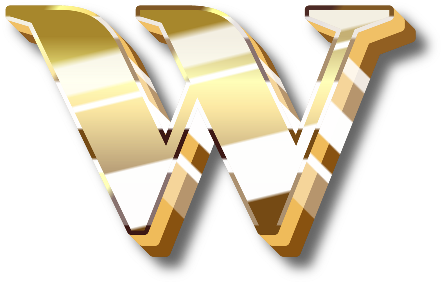 Gold Alphabet Letter and Number png