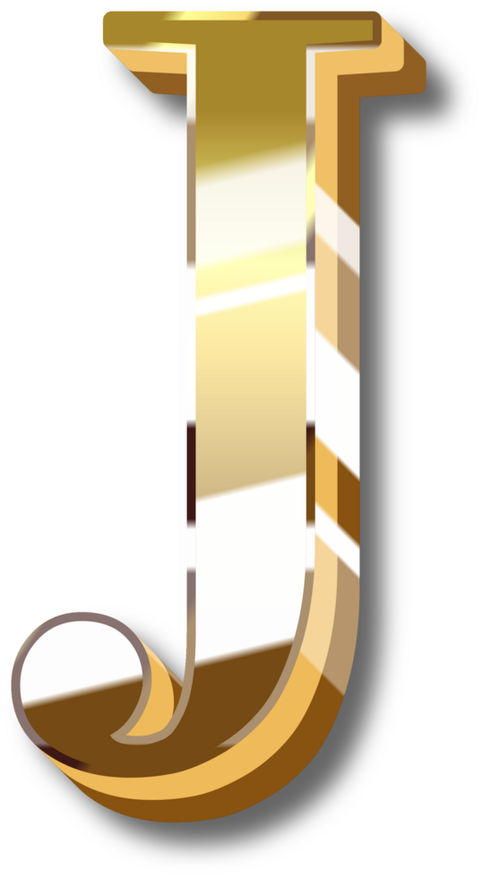 Gold Alphabet Letter and Number png