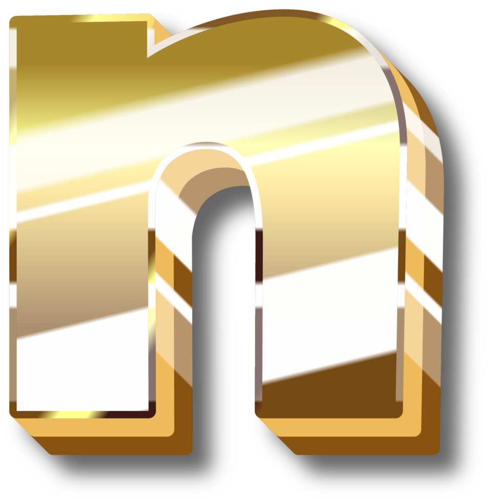 Gold Alphabet Letter and Number png