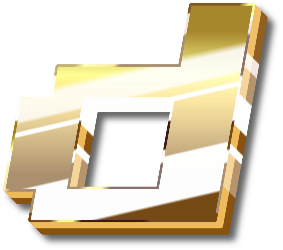 Gold Alphabet Letter and Number png