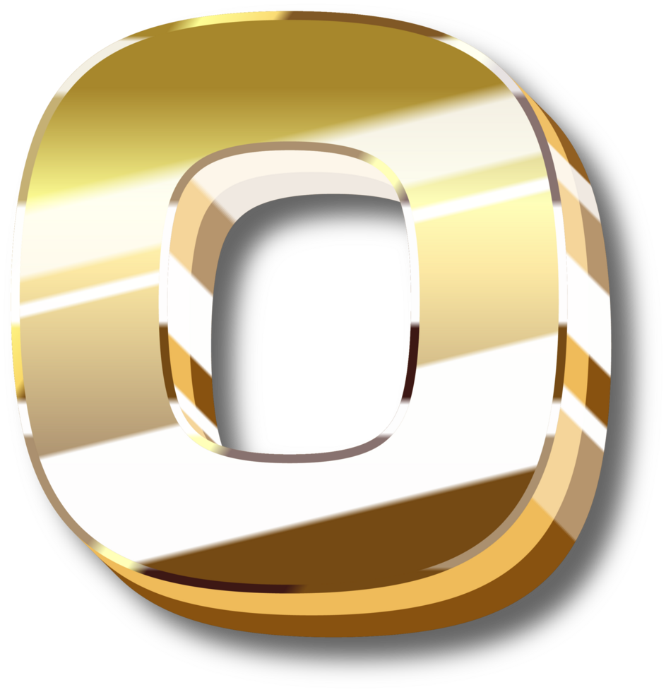 Gold Alphabet Letter and Number png