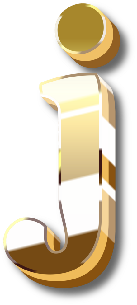 Gold Alphabet Letter and Number png