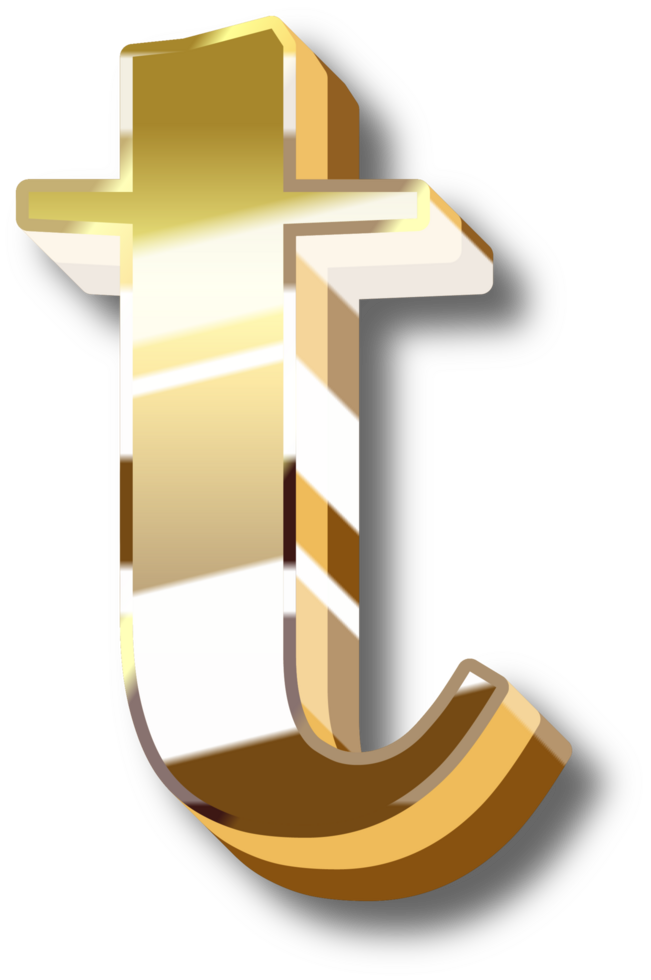 Gold Alphabet Letter and Number png