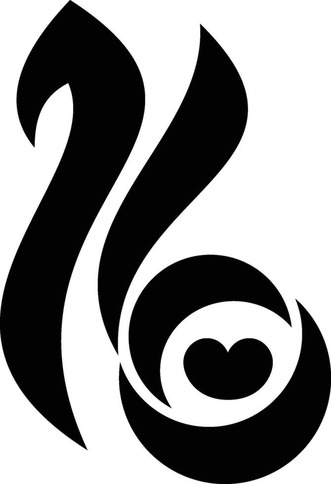 16 black logo vector
