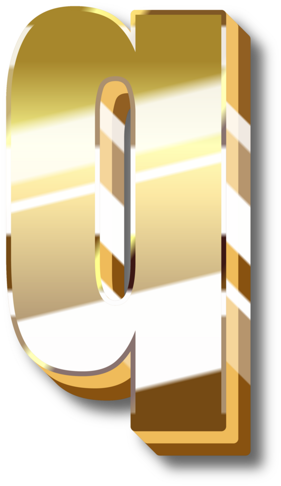 Gold Alphabet Letter and Number png