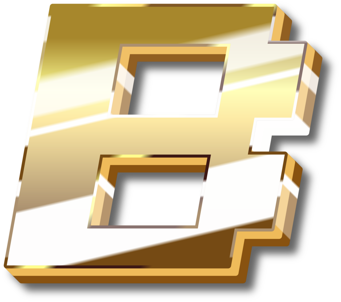 Gold Alphabet Letter and Number png