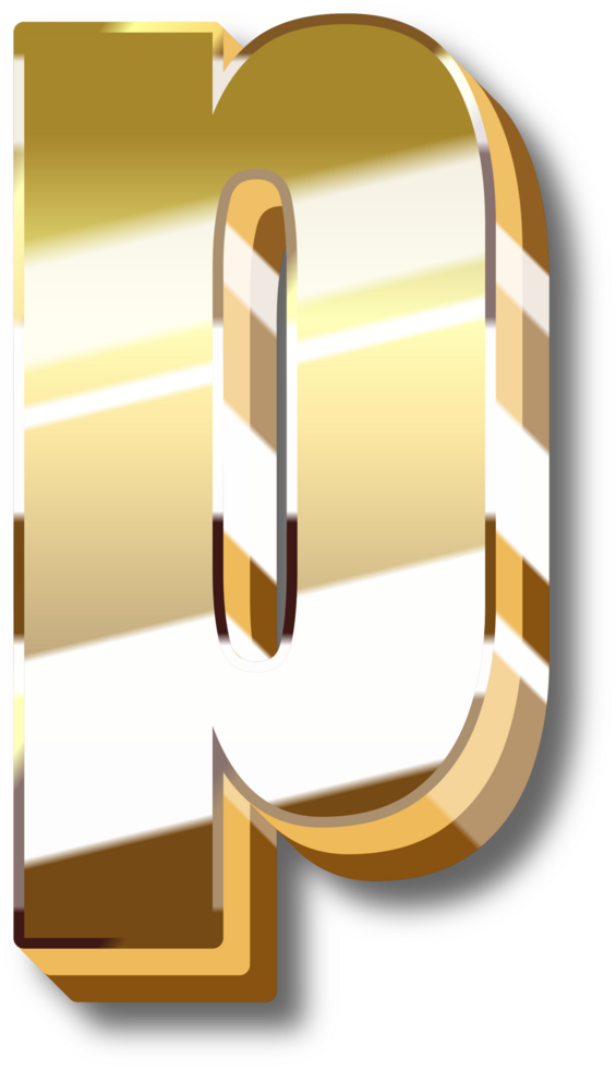 Gold Alphabet Letter and Number png