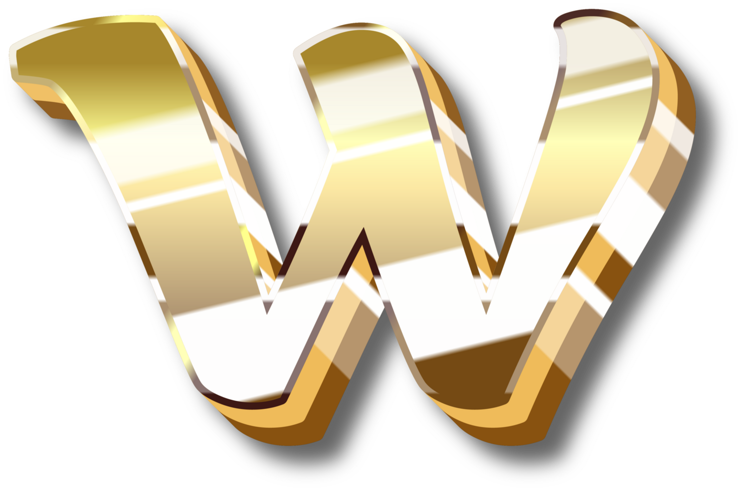 Gold Alphabet Letter and Number png