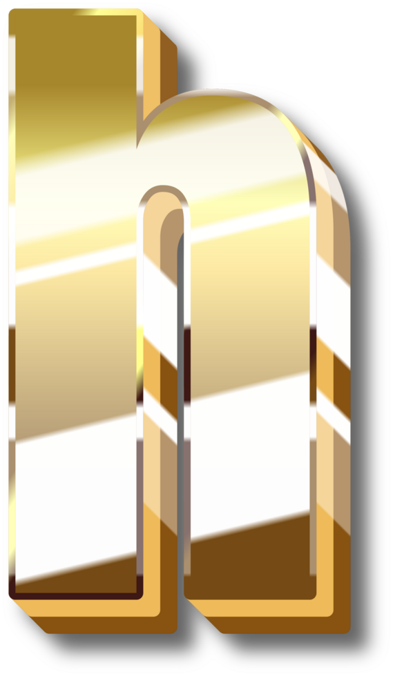 Gold Alphabet Letter and Number png