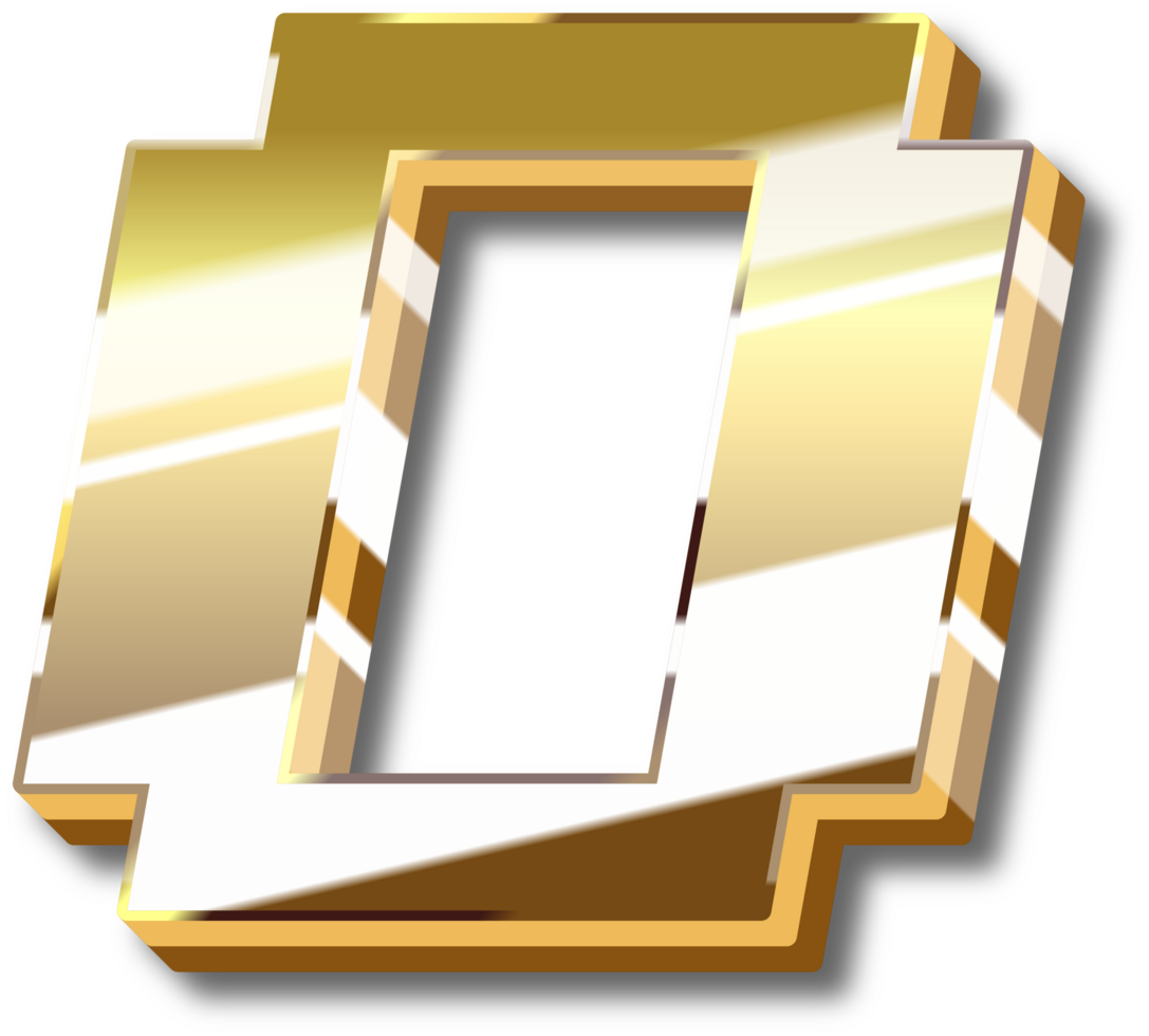 Gold Alphabet Letter and Number png