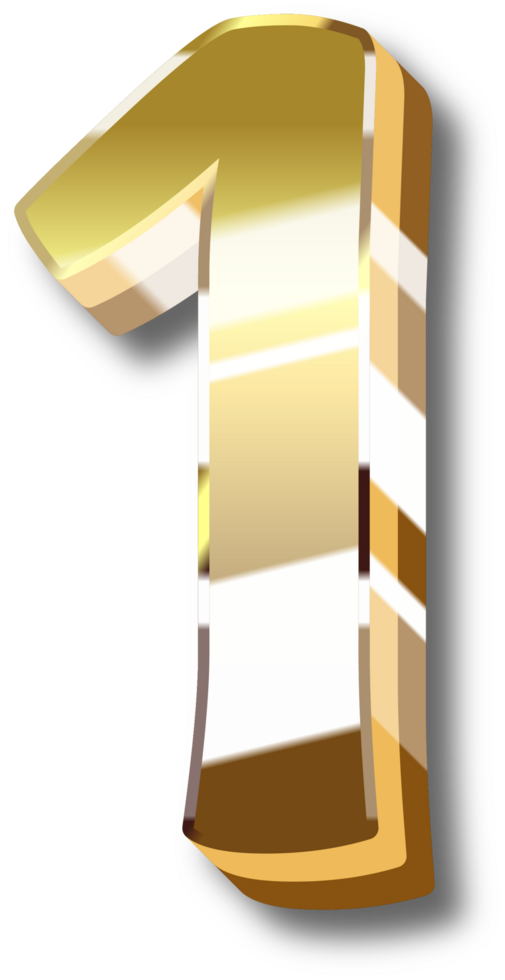Gold Alphabet Letter and Number png