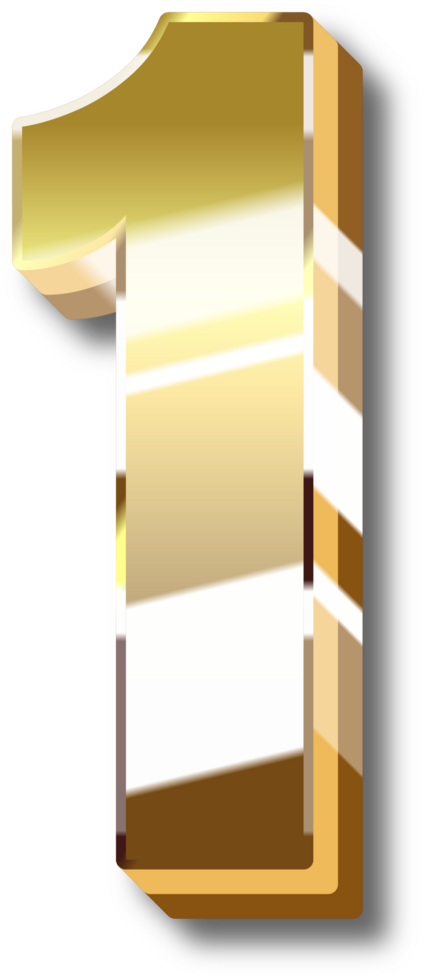 Gold Alphabet Letter and Number png