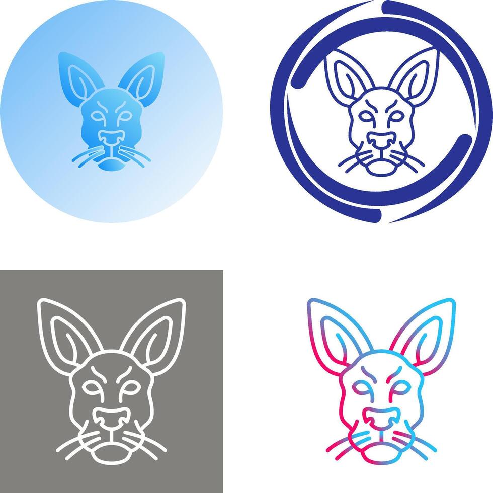 Kangaroo Icon Design vector