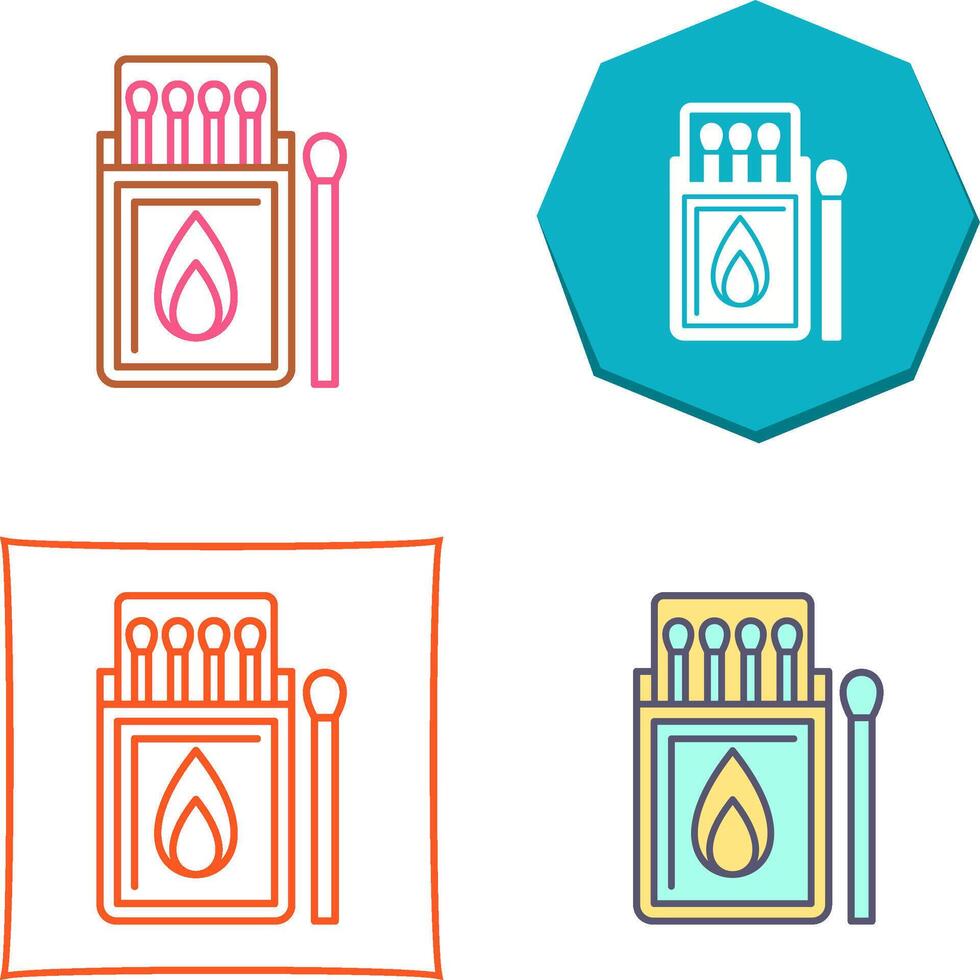 Match Box Icon Design vector