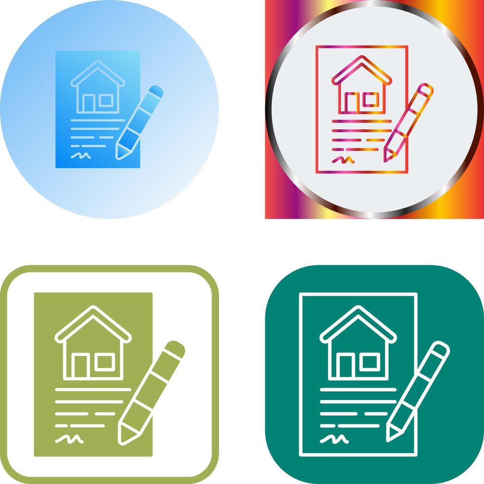 Contract Icon Design vector