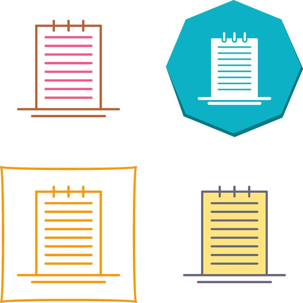 Notes Icon Design vector