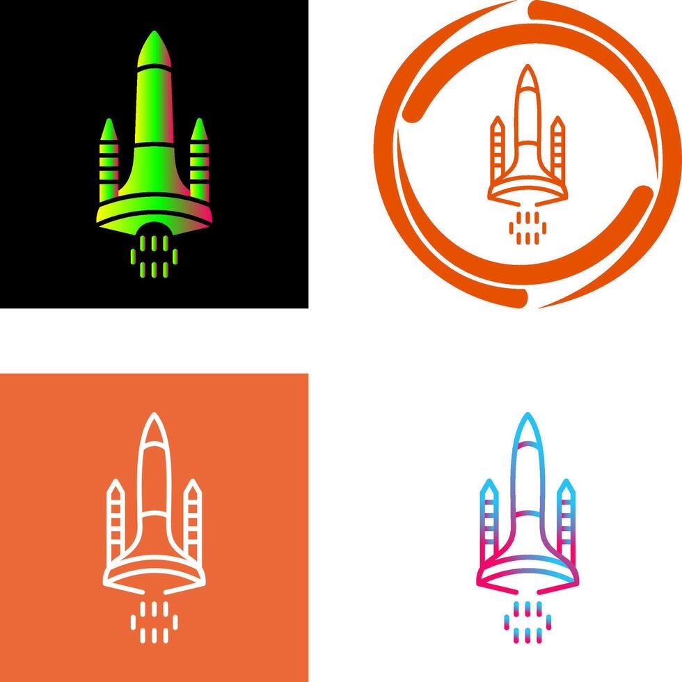 Space Shuttle Icon Design vector