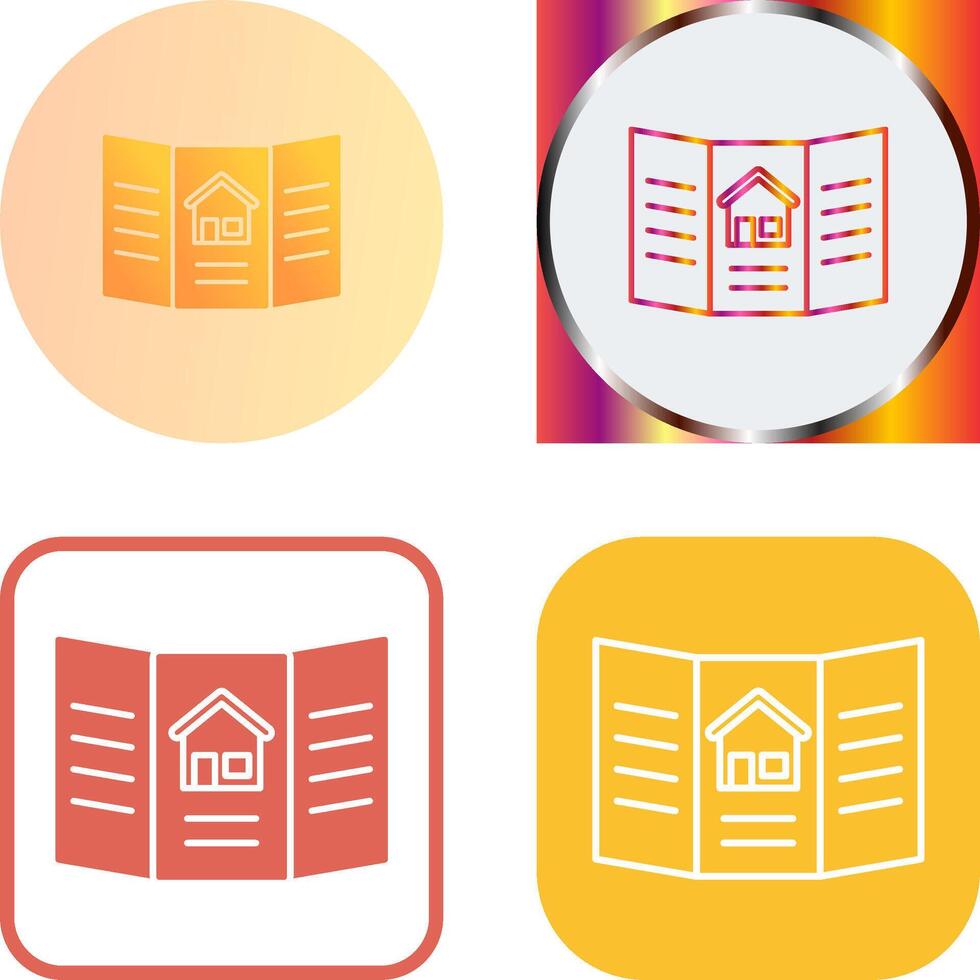 Brochure Icon Design vector