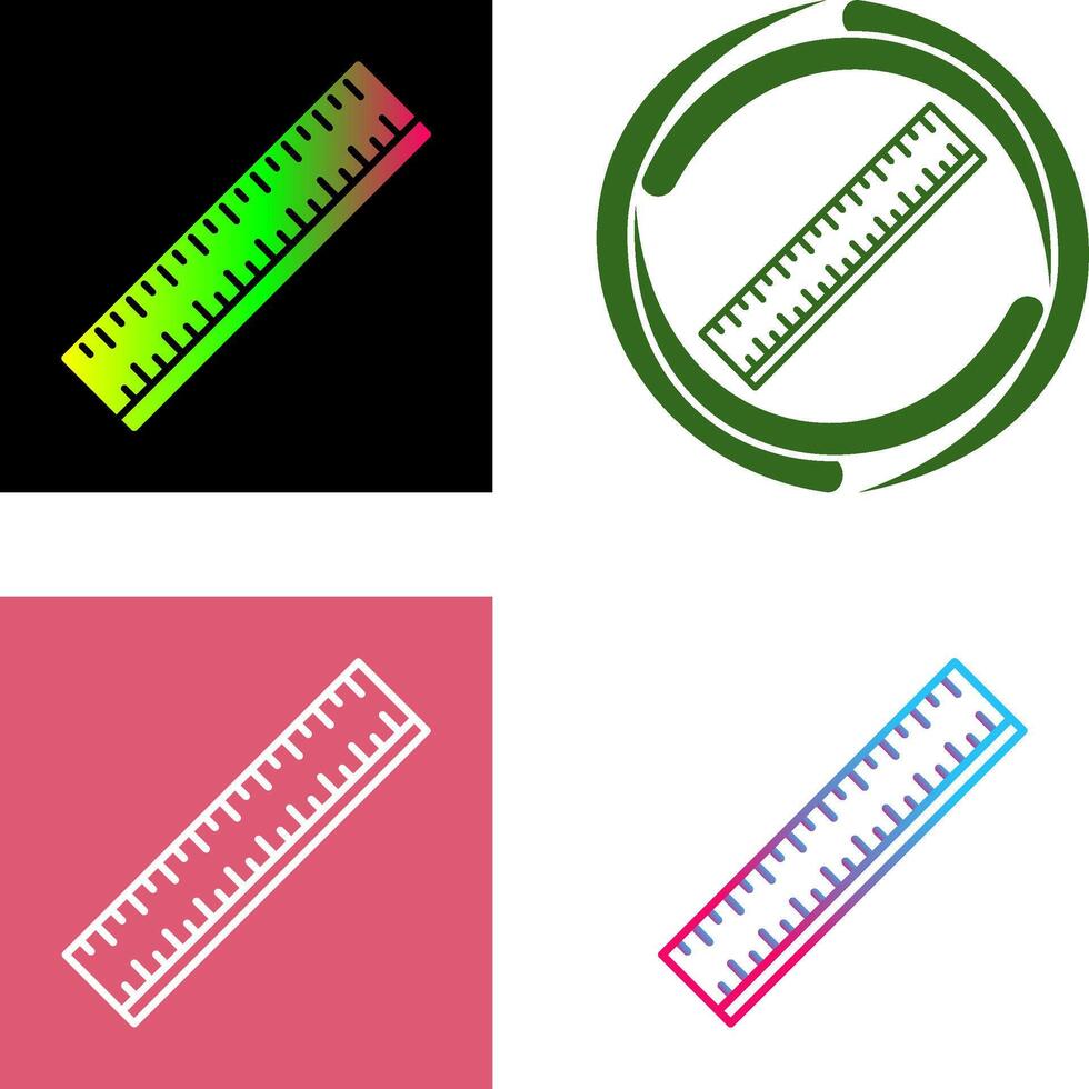 Ruler Icon Design vector