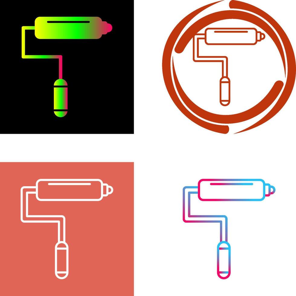 Paint Roller Icon Design vector