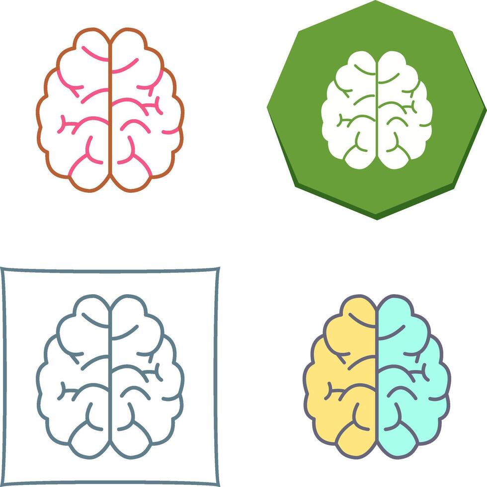 Brain Icon Design vector