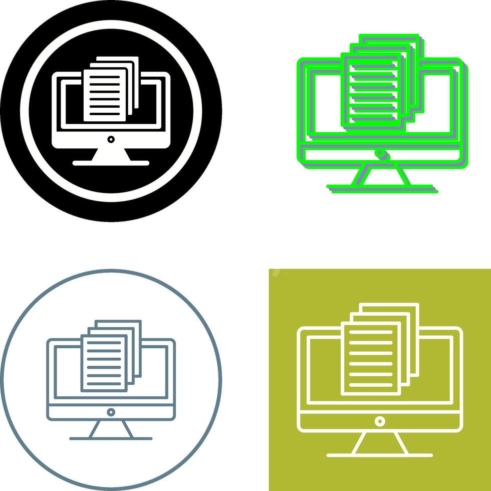 Document Icon Design vector