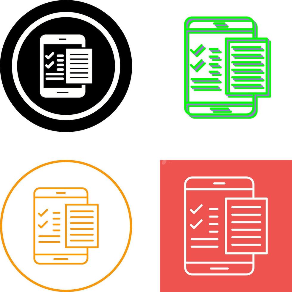 Check List Icon Design vector
