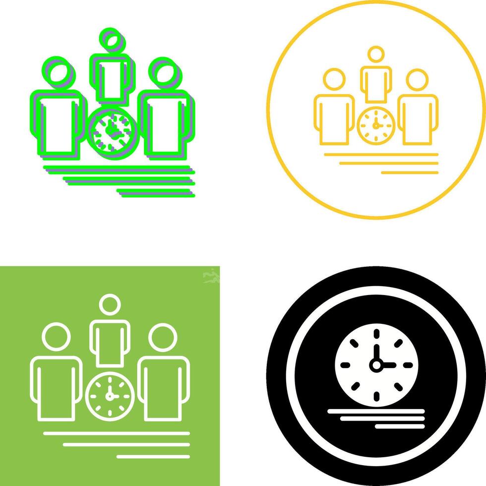 Team Management Icon Design vector